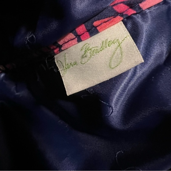 VERA BRADLEYKatalina Pink Diamonds Carryall Crossbody Handbag Purple 2012 Y2K - Picture 14 of 15